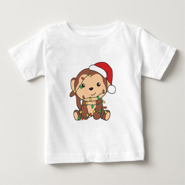 T-shirt Pour Bébé Monkeys (Devant)