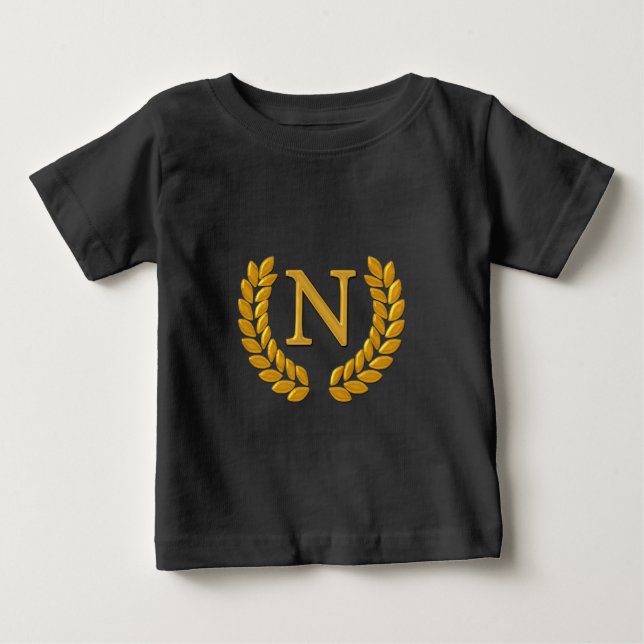 T-shirt Pour Bébé Monogramme (Devant)