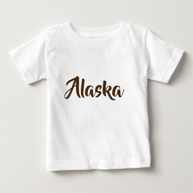 T-shirt Pour Bébé Monogramme de l'Alaska (Devant)
