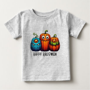 T-shirt Pour Bébé Monster Citrouilles
