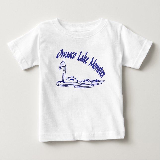 T-shirt Pour Bébé Monster du lac Owasco (Devant)