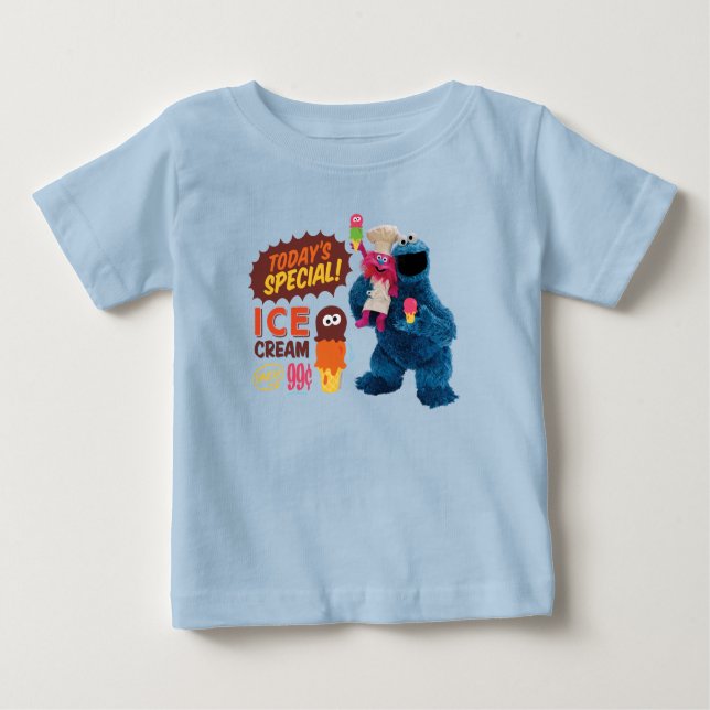 T-shirt Pour Bébé Monster Foodies | Spécialité du jour (Devant)