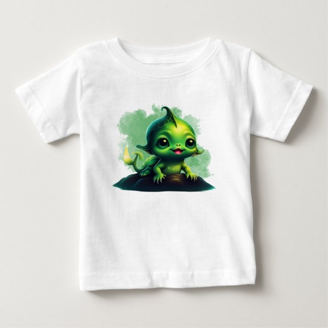 T-shirt Pour Bébé Monster souriant de poisson bébé (Devant)