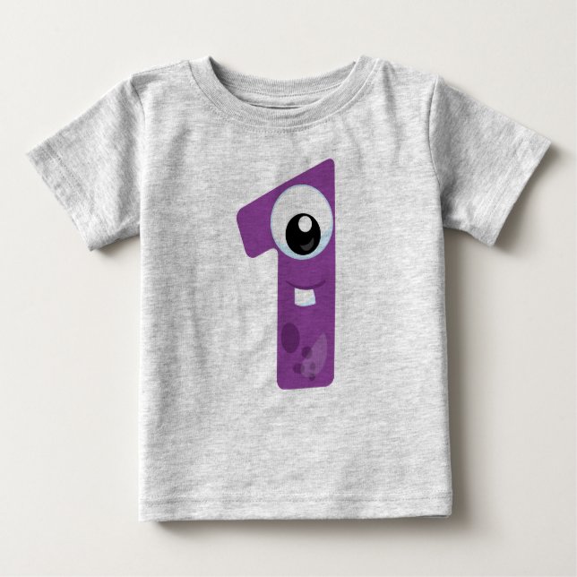 T-shirt Pour Bébé Monstre 1 (Devant)