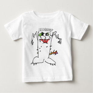 T-shirt Pour Bébé Monstre de bande dessinée de FrankEinstein