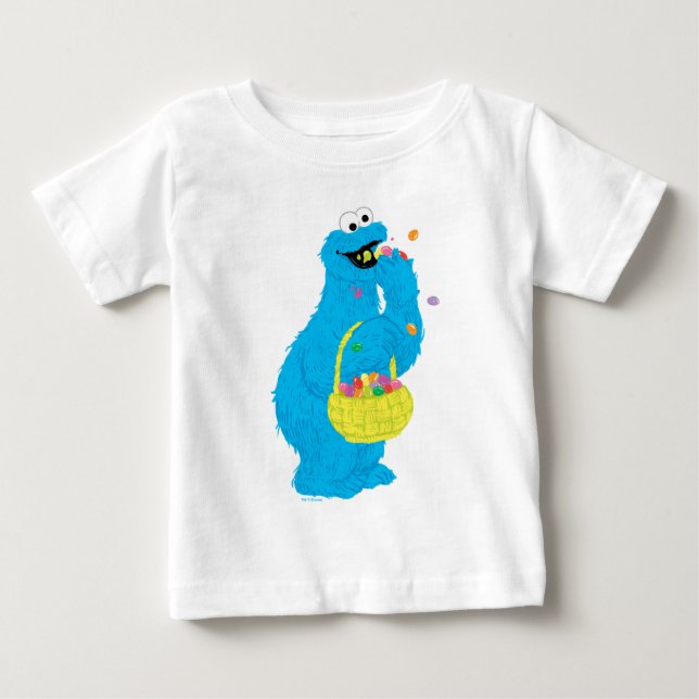 T-shirt Pour Bébé Monstre des biscuits de Pâques (Devant)