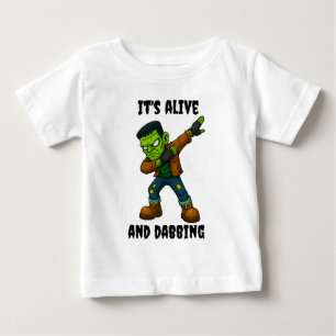 T-shirt Pour Bébé Monstre pointu est vivant et dabs pour Halloween