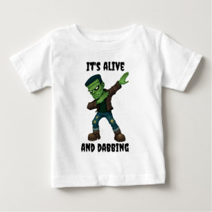 T-shirt Pour Bébé Monstre pointu est vivant et dabs pour Halloween