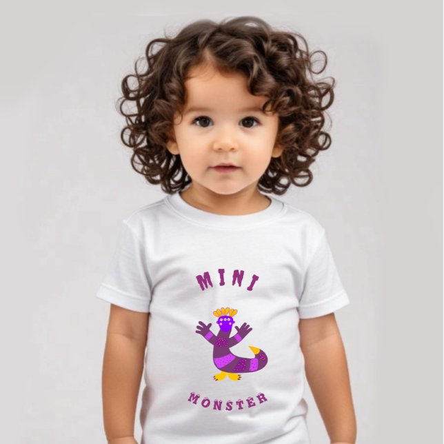 T-shirt Pour Bébé Monstre pourpre (Créateur téléchargé)