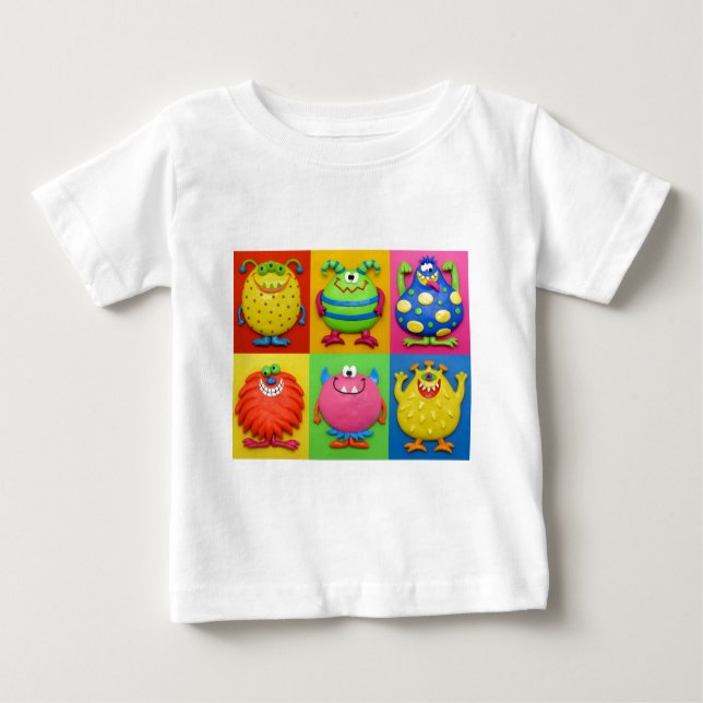 T-shirt Pour Bébé Monstres (Devant)