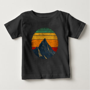 T-shirt Pour Bébé Montagnard d'escalade de montagne rétro vintage