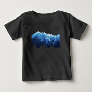 T-shirt Pour Bébé Montagne des neiges