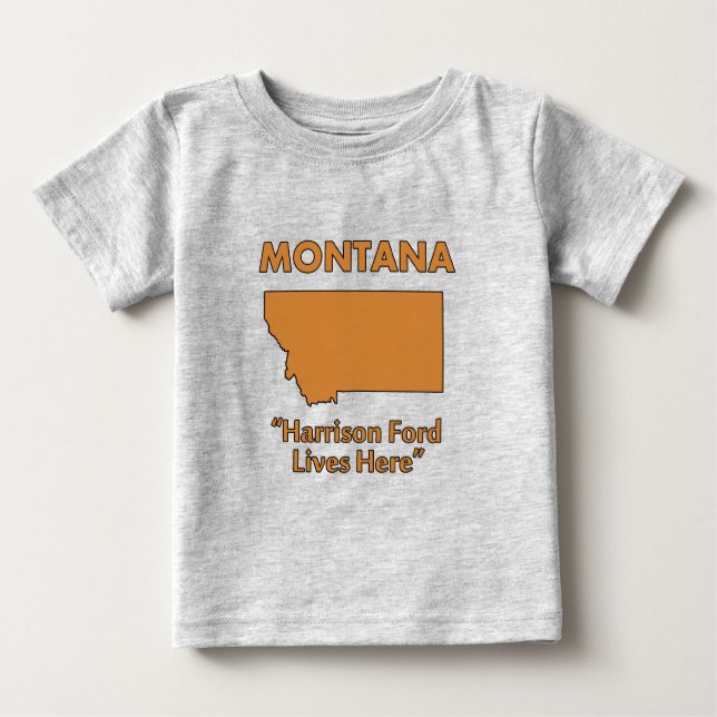 T-shirt Pour Bébé Montana - Harrison Ford vit ici (Devant)