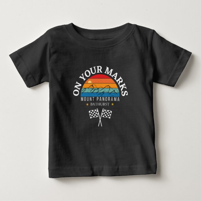 T-shirt Pour Bébé monter panorama Bathurst Australie course automobi (Devant)