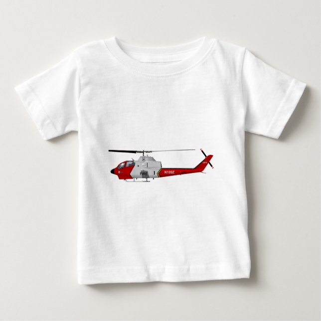 T-shirt Pour Bébé Montre du feu de Bell AH-1 USFS (Devant)