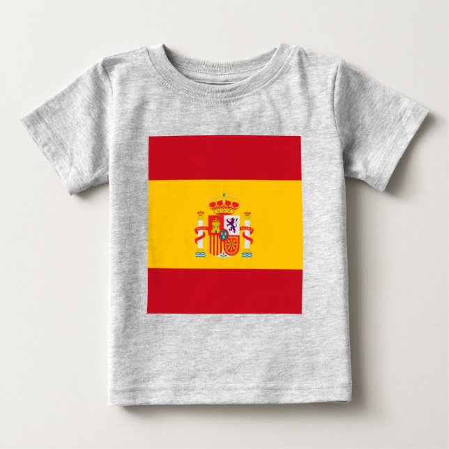 T-shirt Pour Bébé Montrez vos couleurs - Espagne (Devant)