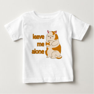 T-shirt Pour Bébé Moody Grosse cat me laisse tranquille