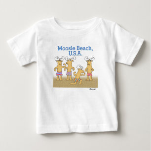 T-shirt Pour Bébé Moosle Beach, États-Unis