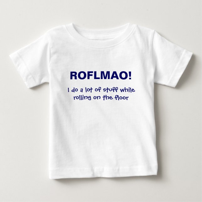 T-SHIRT POUR BÉBÉ MORT DE RIRE (Devant)