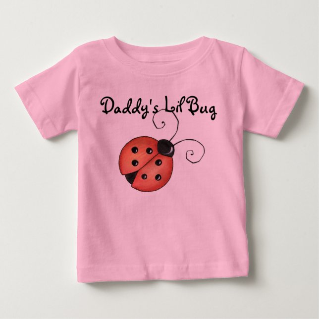 T-shirt Pour Bébé MOS de l'insecte 6 de Lil du papa. Édition heures (Devant)