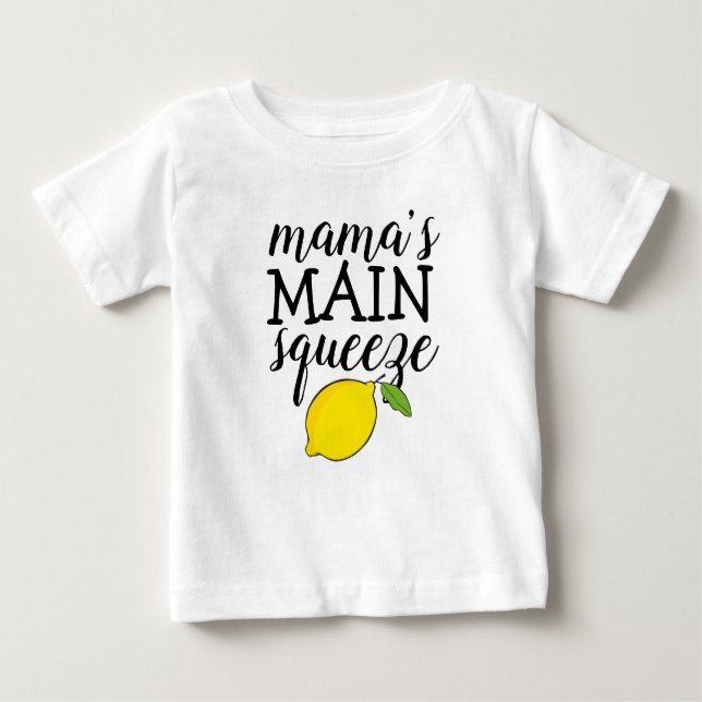 T-shirt Pour Bébé Mosaïque douce | La Squeeze principale de maman (Devant)