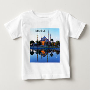 T-shirt Pour Bébé Mosquée bleue de la Turquie Istanbul (St.K)