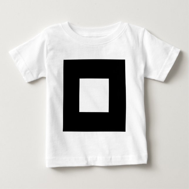 T-shirt Pour Bébé Motif carré (Devant)