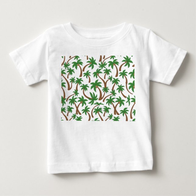 T-shirt Pour Bébé motif d'arbre à noix de coco (Devant)