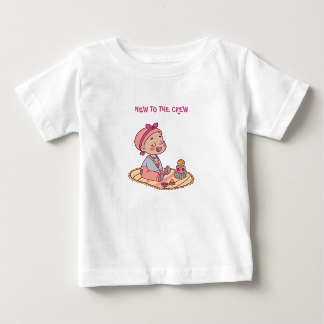 T-shirt Pour Bébé Motif de bébé mignon (Devant)