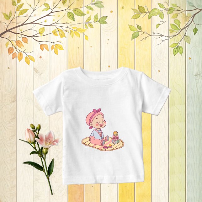 T-shirt Pour Bébé Motif de bébé mignon (Créateur téléchargé)