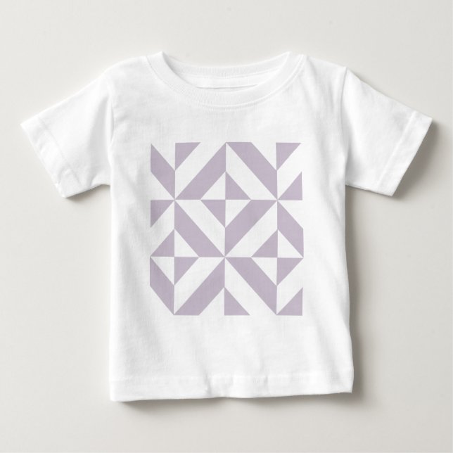 T-shirt Pour Bébé Motif de cube de pale Cool géométrique (Devant)