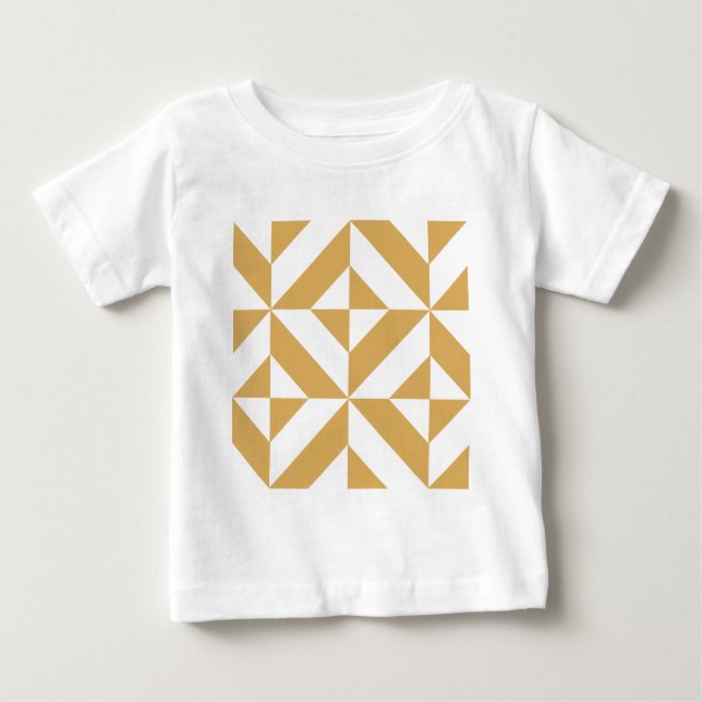 T-shirt Pour Bébé Motif de cube géométrique Cool profond (Devant)