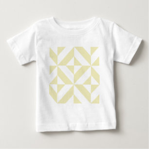 T-shirt Pour Bébé Motif de cube géométrique or pâle