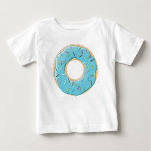 T-shirt Pour Bébé Motif de Donuts Colorés Rétro pour une Fête Amusan