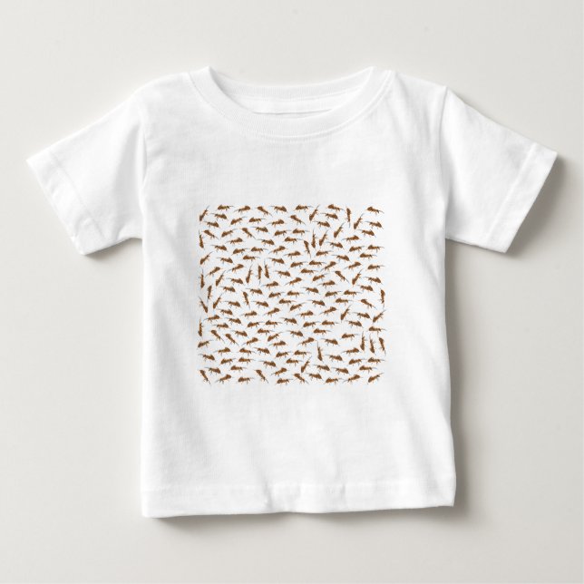 T-shirt Pour Bébé Motif de jolies fourmis (Devant)