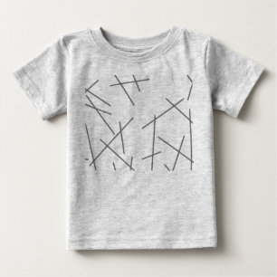 T-shirt Pour Bébé Motif de ligne graphique moderne, simple, désordon