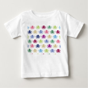 T-shirt Pour Bébé Motif de poulpe coloré