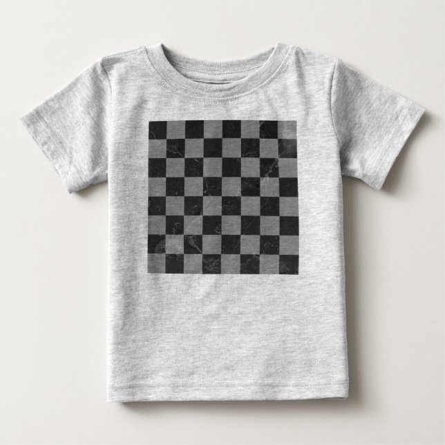 T-shirt Pour Bébé Motif d'échecs (Devant)