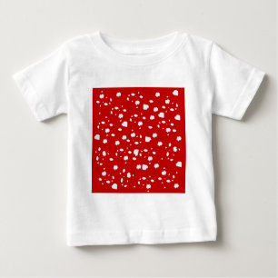 T-shirt Pour Bébé motif dot avec champignon de tabouret rouge