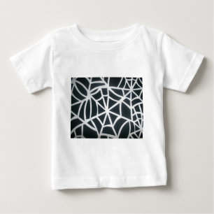 T-shirt Pour Bébé Motif géométrique Gras noir et blanc Spider Web