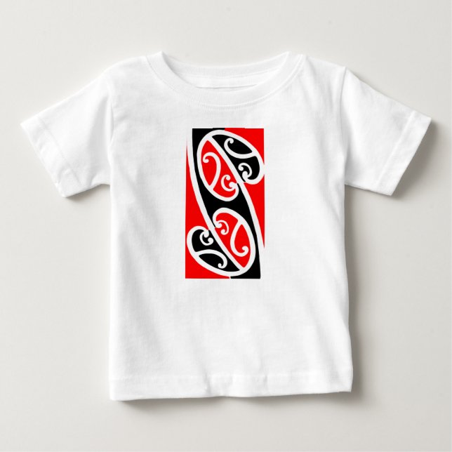T-shirt Pour Bébé Motif maori 2 de Kowhaiwhai (Devant)