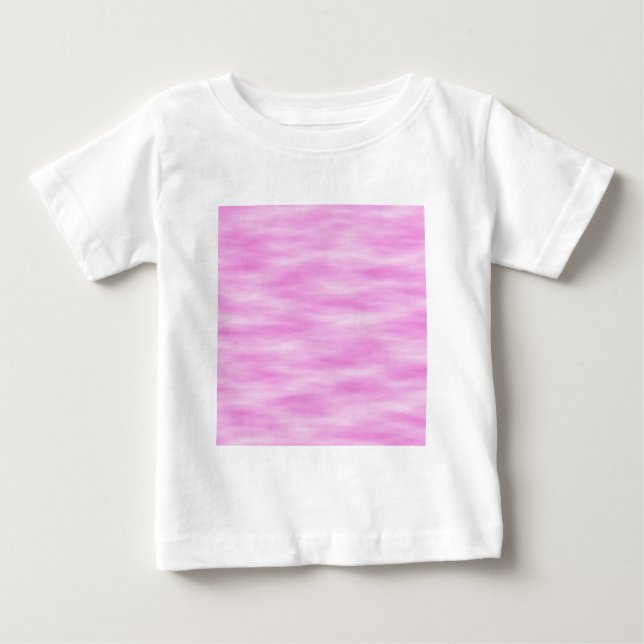 T-shirt Pour Bébé Motif rose et blanc. (Devant)
