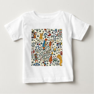 T-shirt Pour Bébé Motif vintage de tissu d'Alice et d'amis