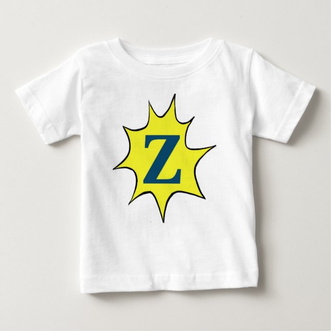 T-shirt Pour Bébé Motif Z Sunburst (Devant)