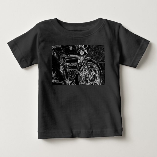 T-shirt Pour Bébé Moto 1 icm (Devant)