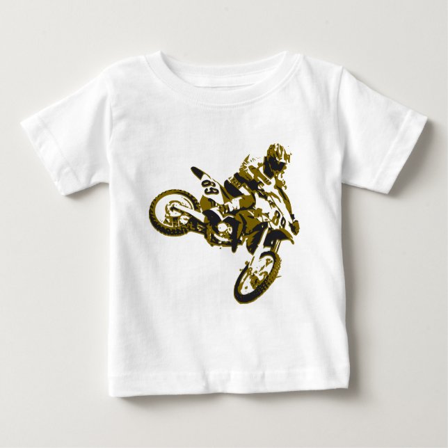 T-shirt Pour Bébé moto cross (Devant)