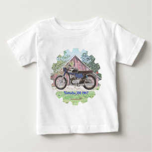 T-shirt Pour Bébé Moto Yamaha de 1967 classiques