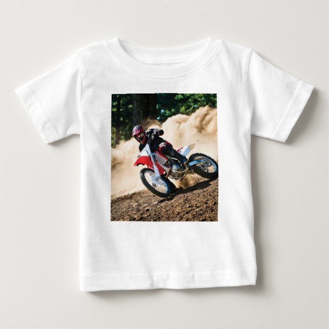 T-shirt Pour Bébé Motocross (Devant)