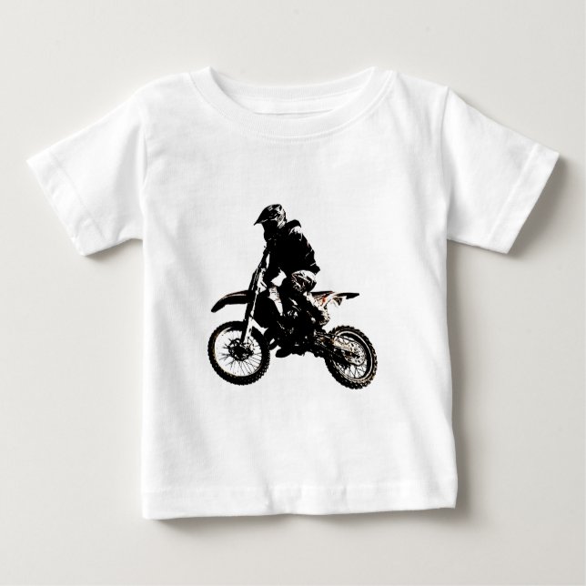 T-shirt Pour Bébé Motocross (Devant)