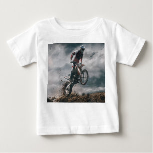 T-shirt Pour Bébé Motocross Rider